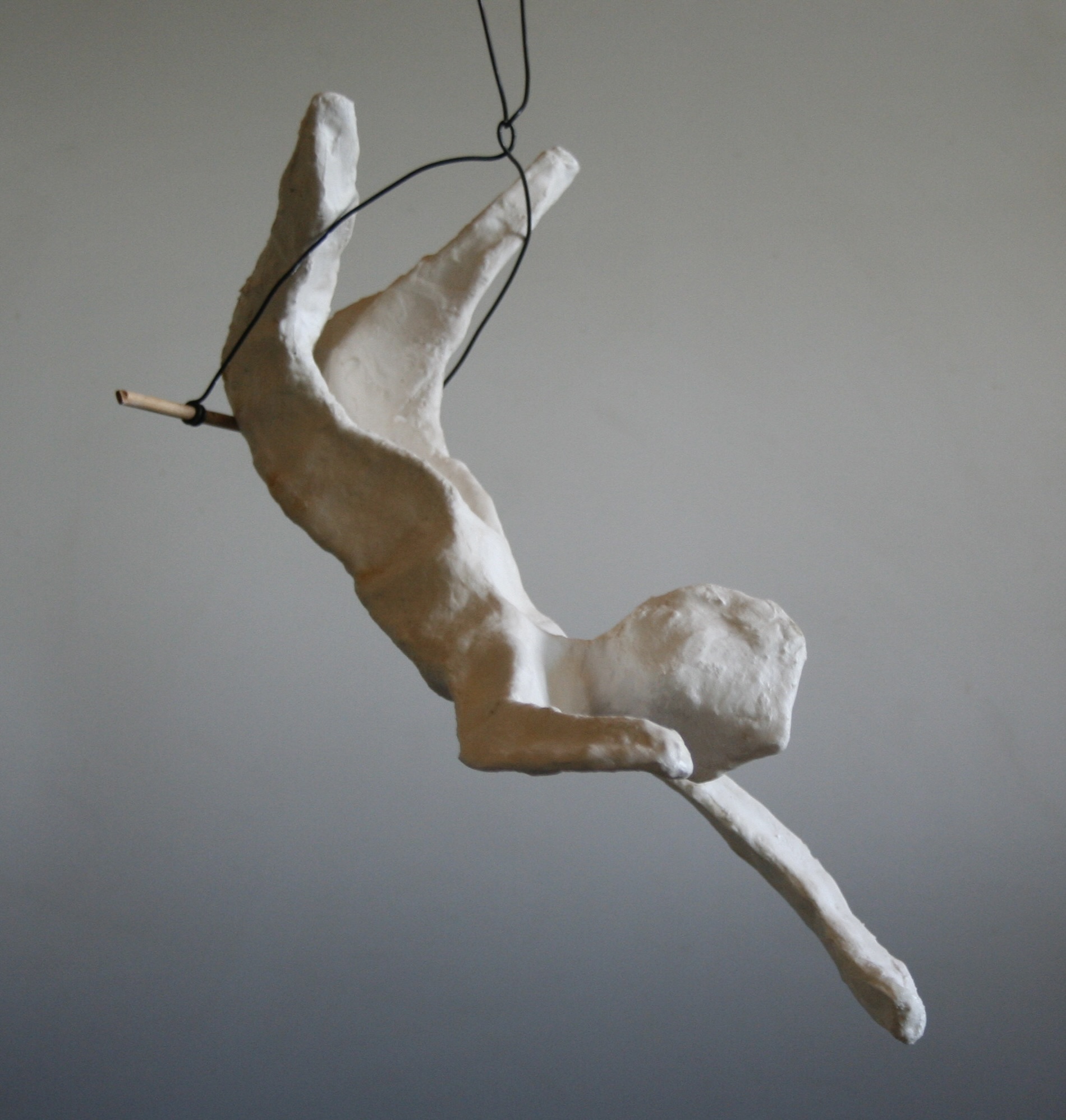 Wire figure sculpture