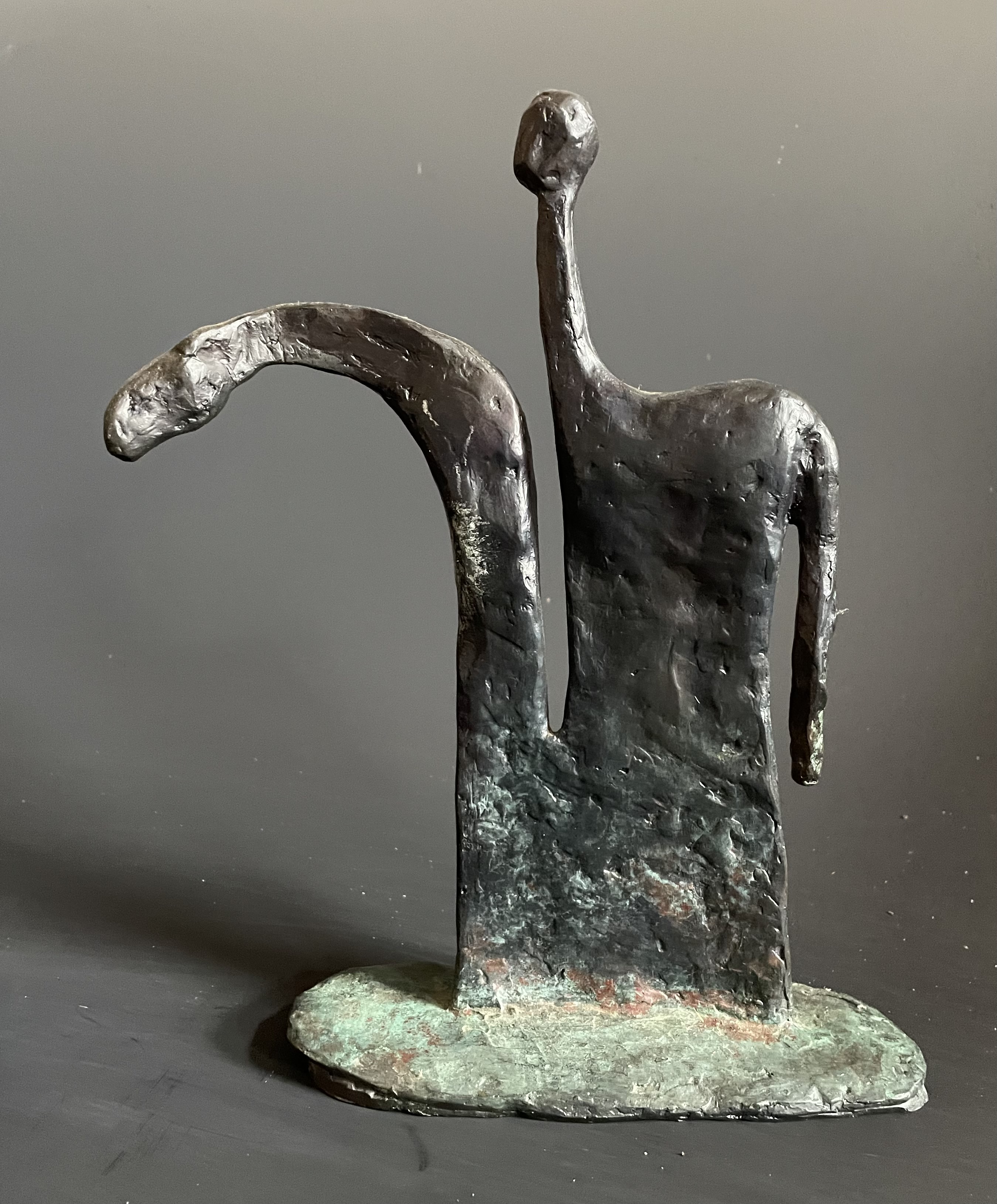 Wire sculpture of a horse