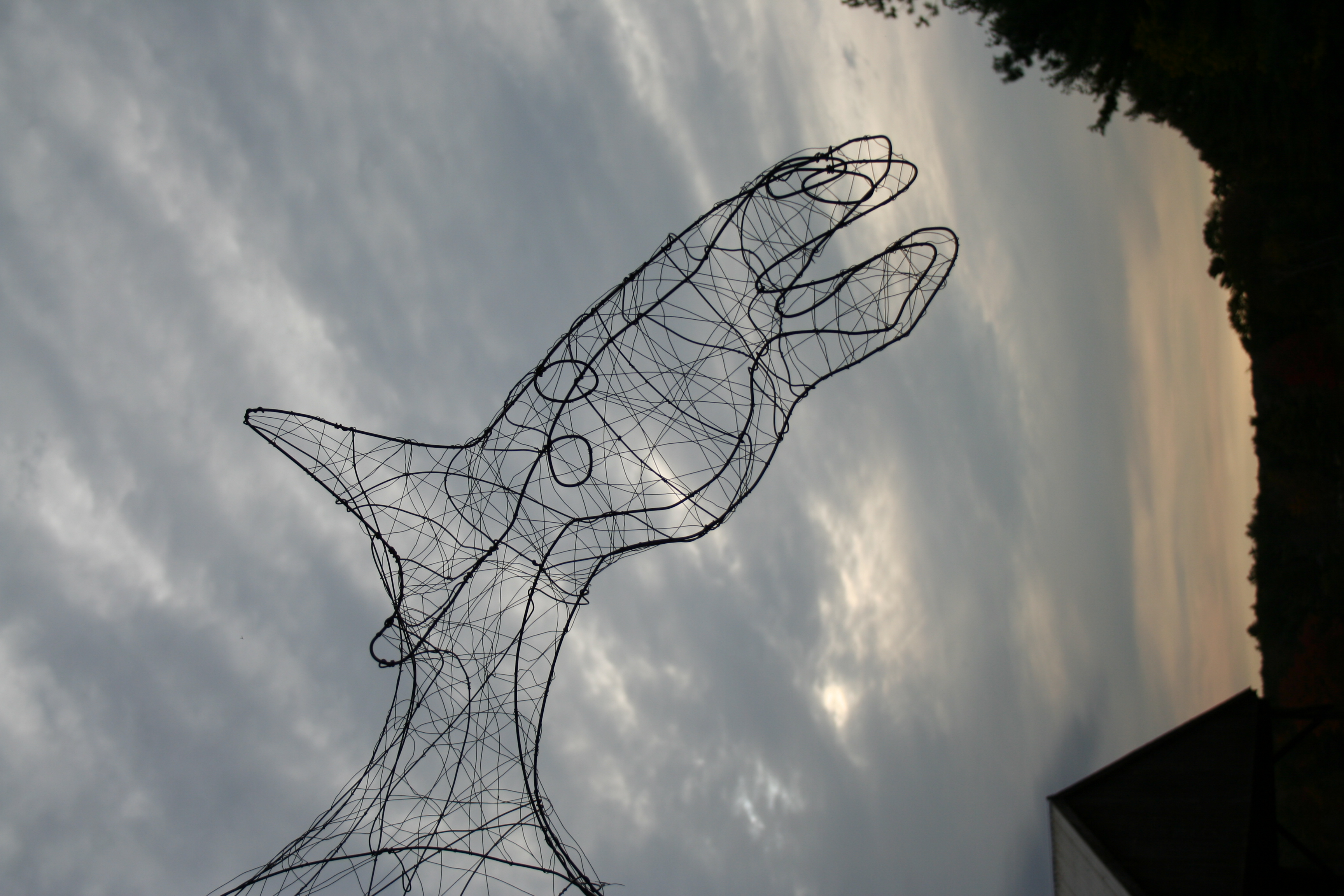 Life size horse sculpture
