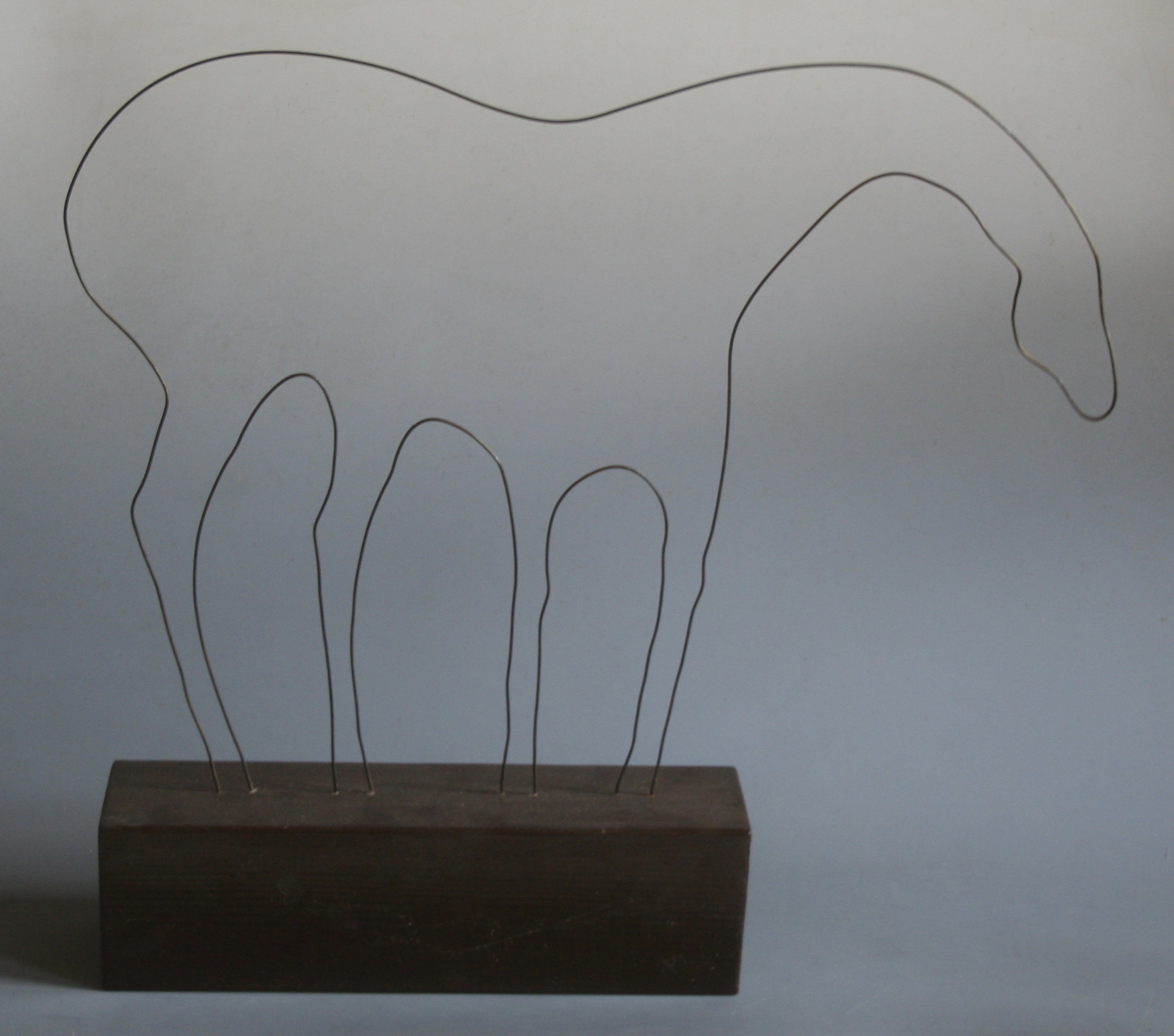 Life size horse sculpture